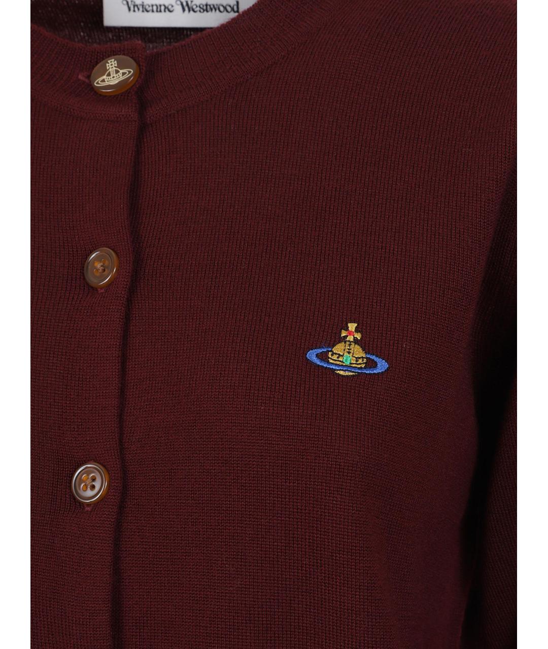VIVIENNE WESTWOOD Красный шерстяной кардиган, фото 3
