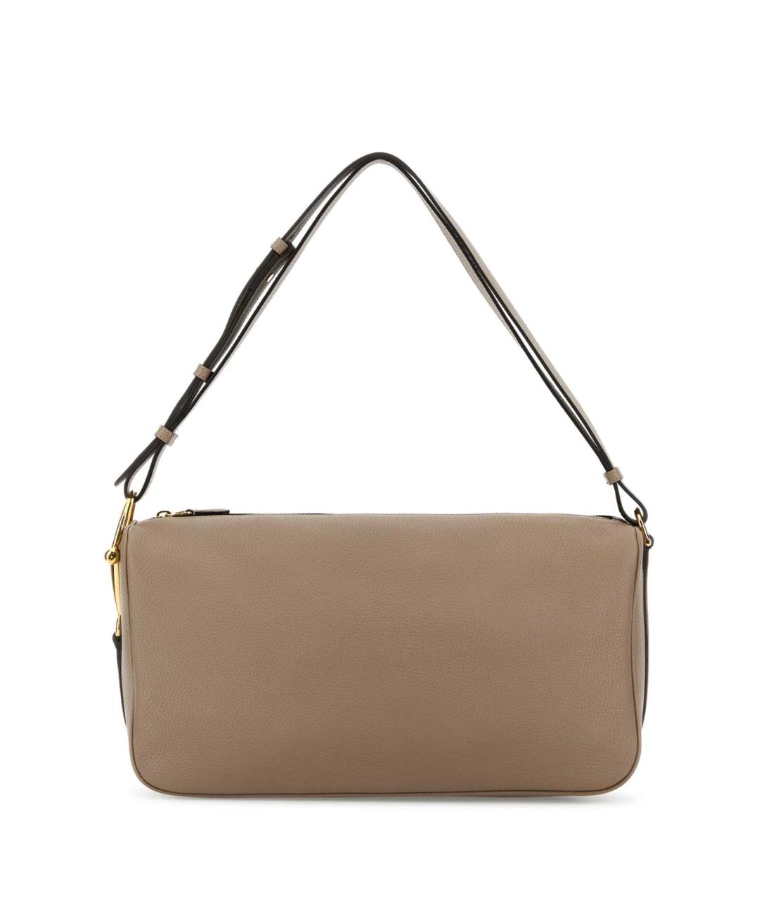 GUCCI Бежевая кожаная сумка через плечо, фото 1