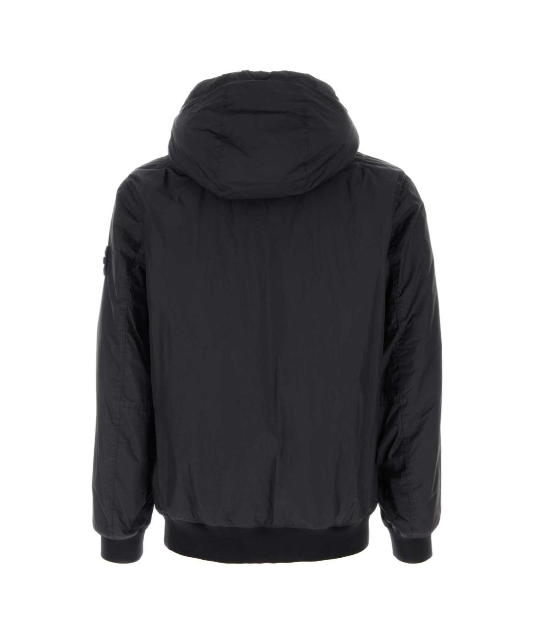 STONE ISLAND Темно-синяя полиэстеровая куртка, фото 2