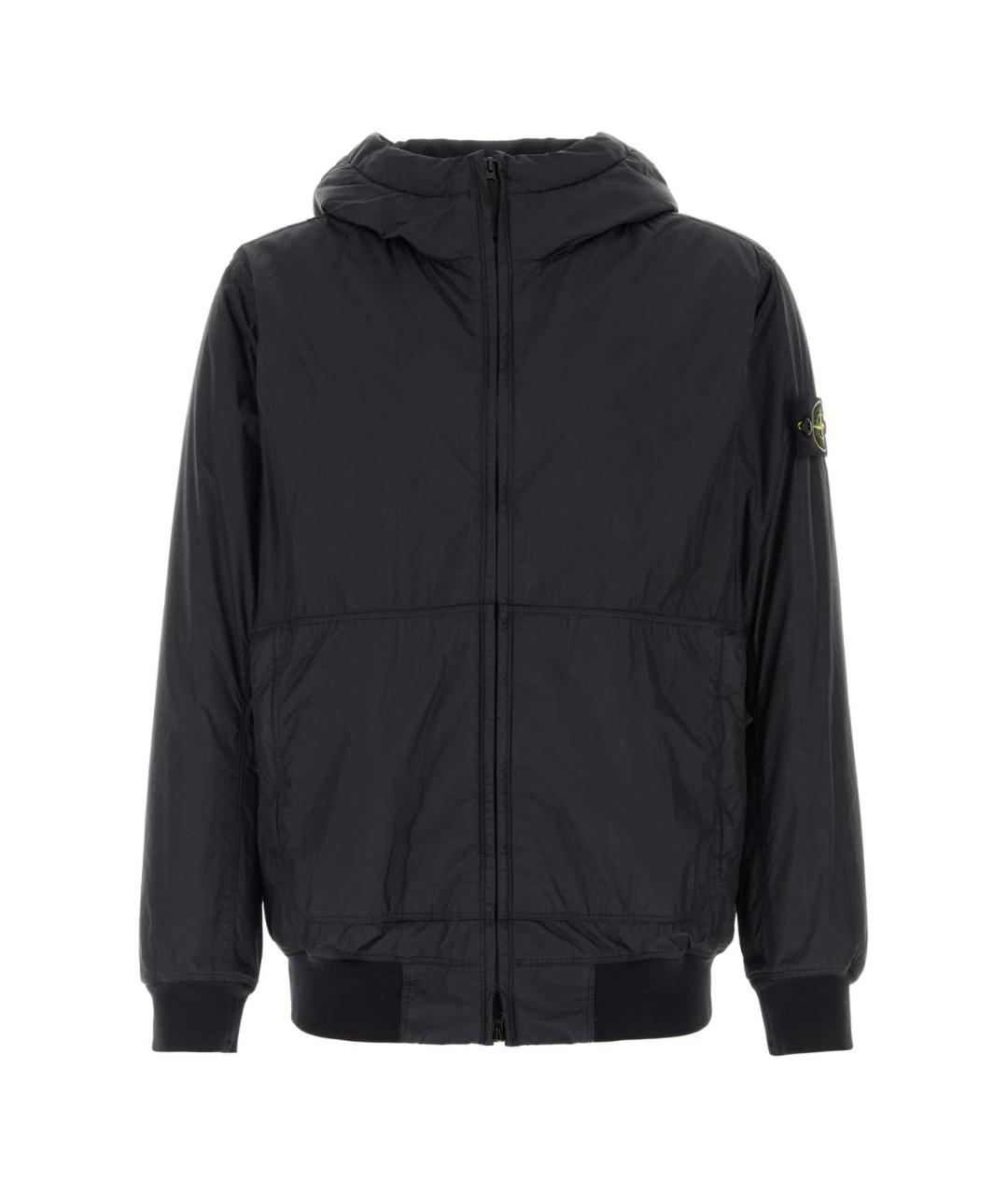 STONE ISLAND Темно-синяя полиэстеровая куртка, фото 1