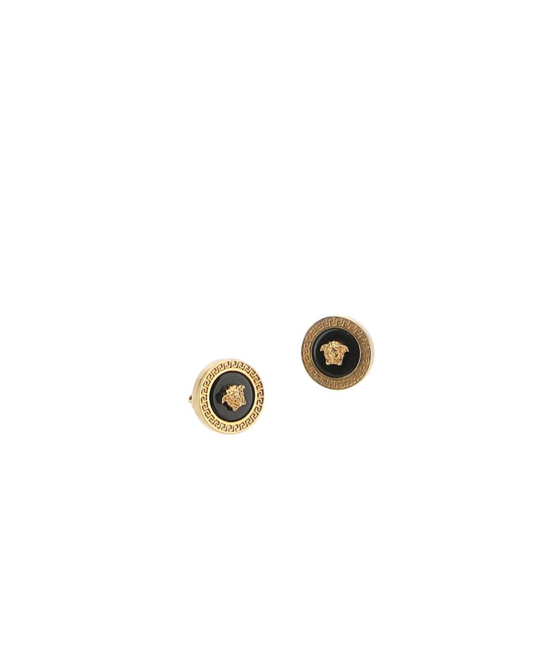 VERSACE Черные металлические серьги, фото 1