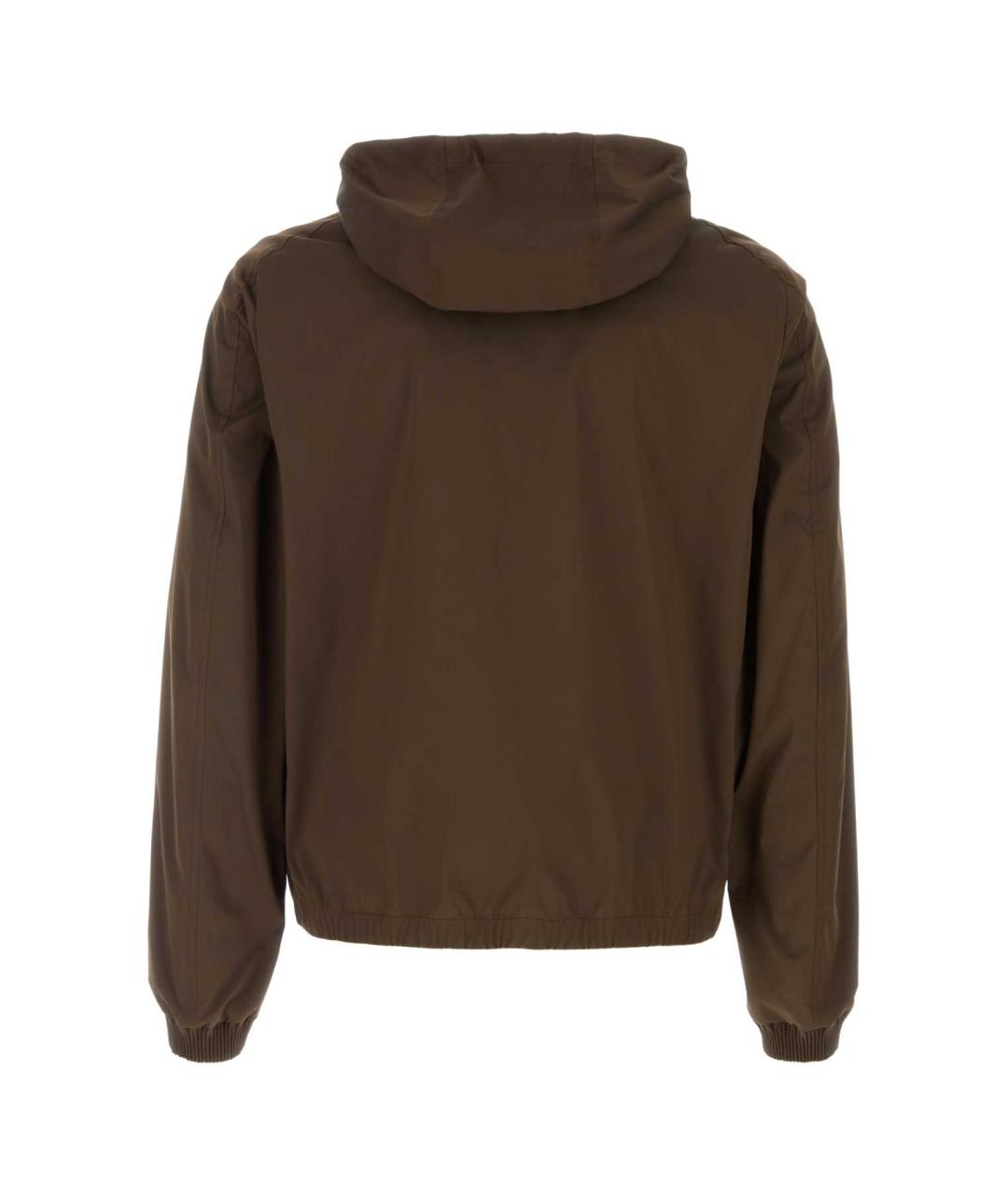 MOORER Коричневая полиэстеровая куртка, фото 2