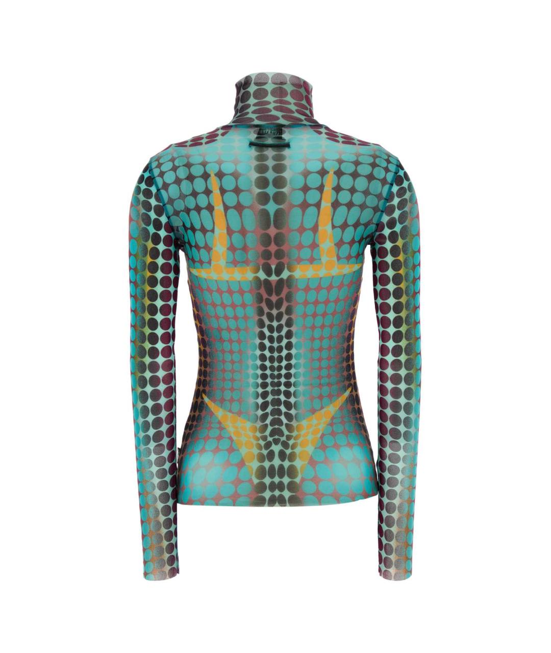 JEAN PAUL GAULTIER Синяя полиамидовая водолазка, фото 2