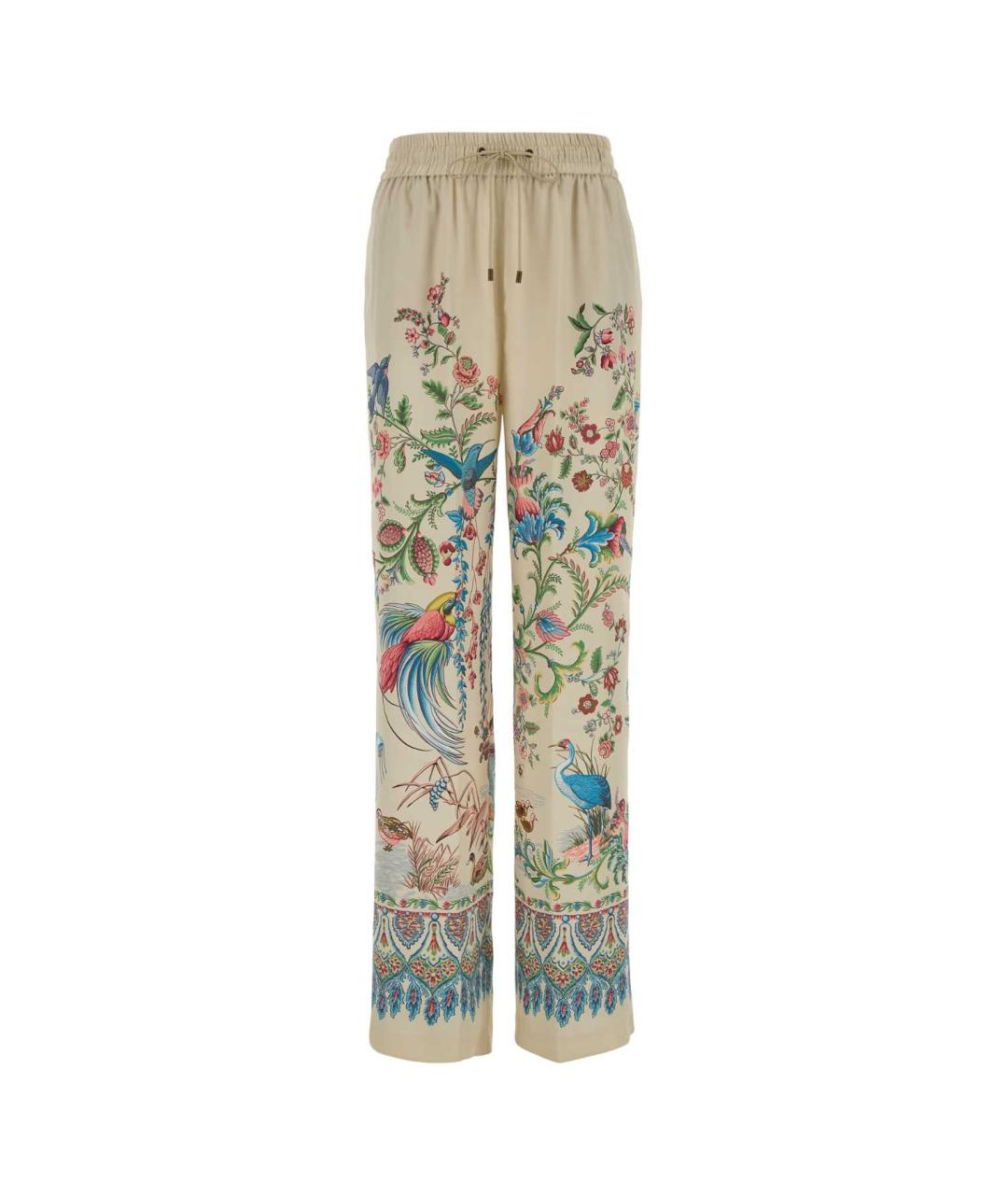 ETRO Мульти полиэстеровые прямые брюки, фото 1