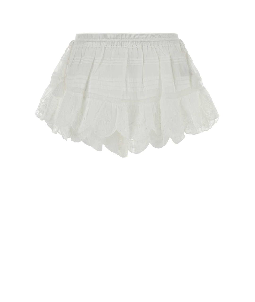 ISABEL MARANT Белая хлопковая юбка мини, фото 1