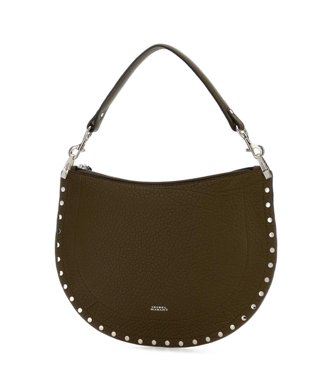 ISABEL MARANT Хаки кожаная сумка через плечо, фото 2