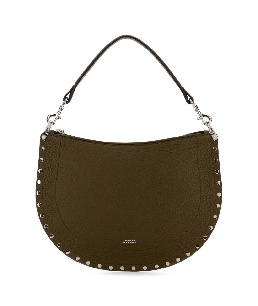 ISABEL MARANT Хаки кожаная сумка через плечо, фото 1