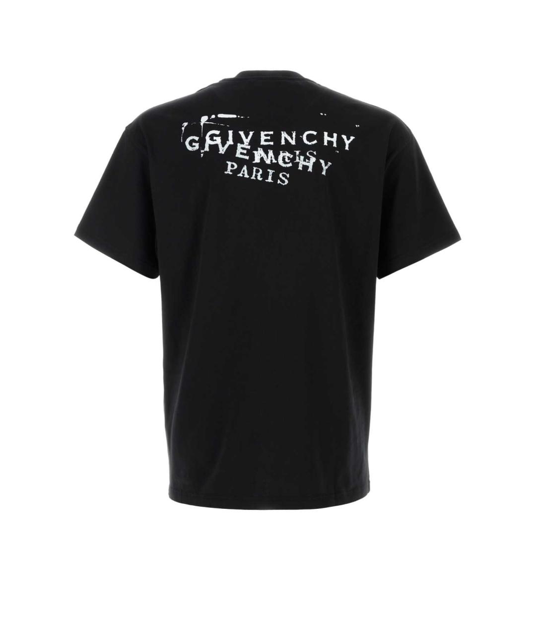 GIVENCHY Черная хлопковая футболка, фото 2