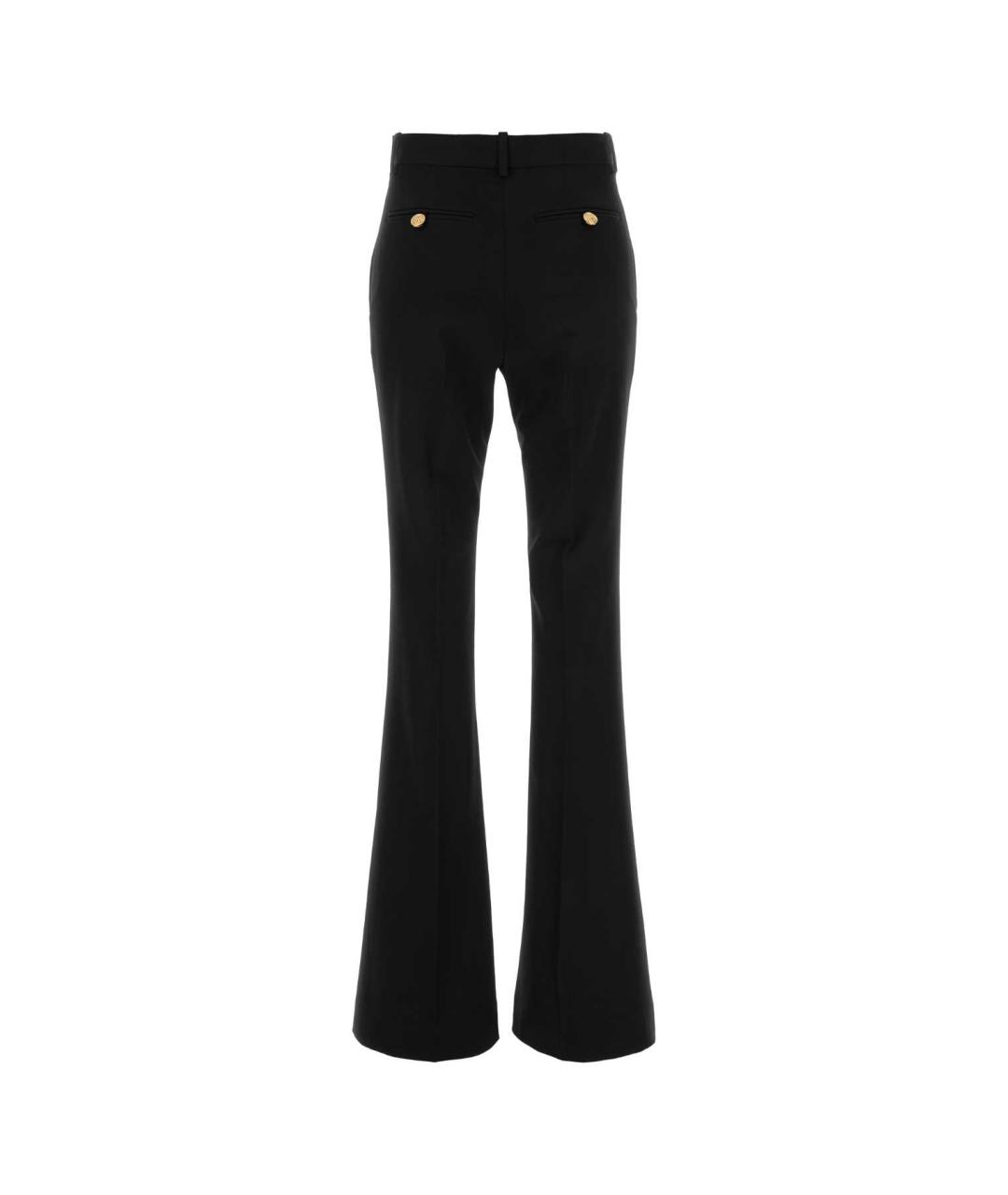 VERSACE Черные шерстяные брюки узкие, фото 2