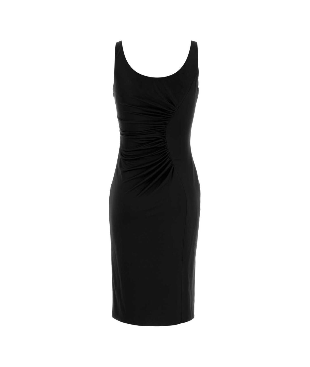 VERSACE Черное вискозное вечернее платье, фото 2