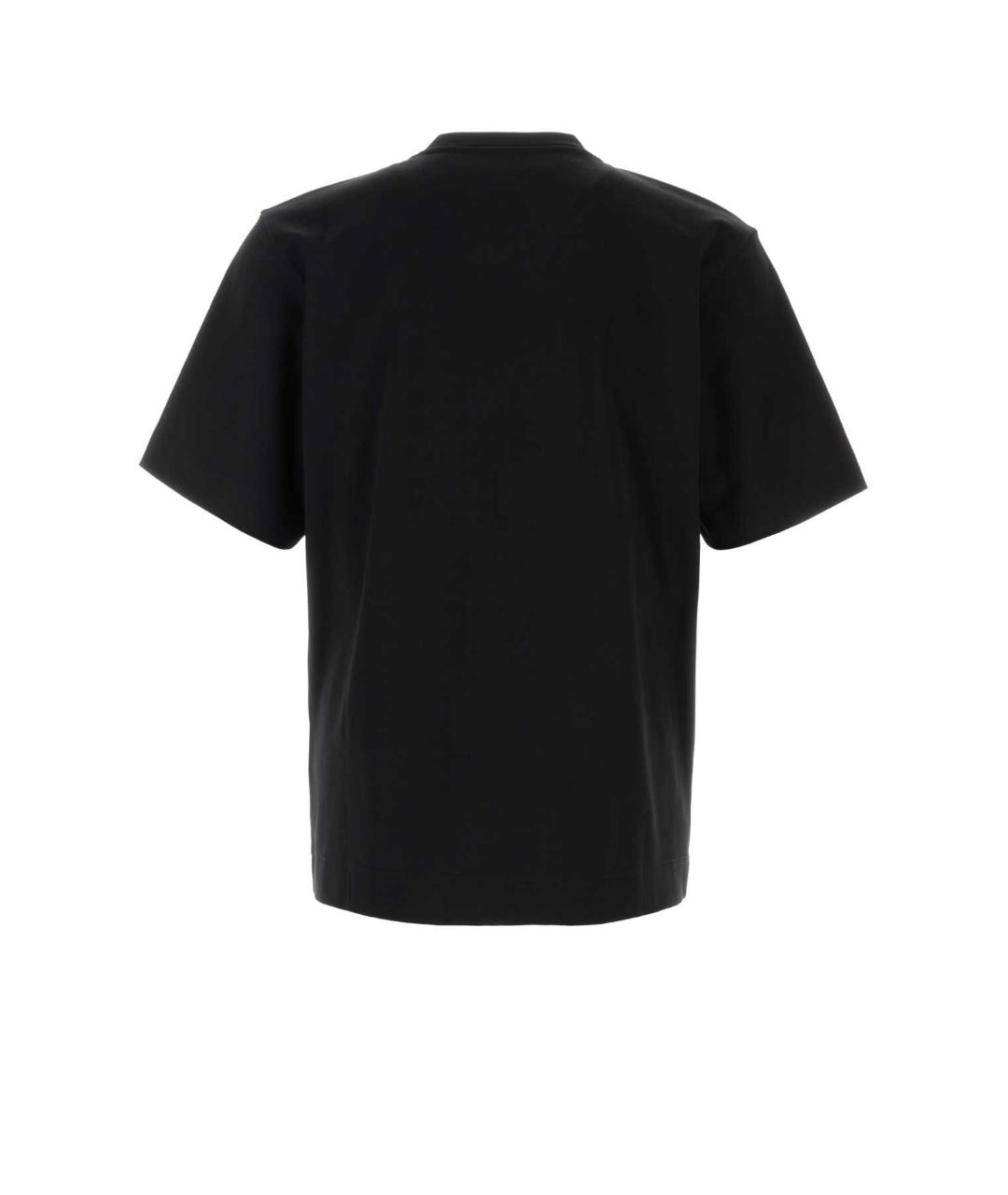 FENDI Черная хлопковая футболка, фото 2