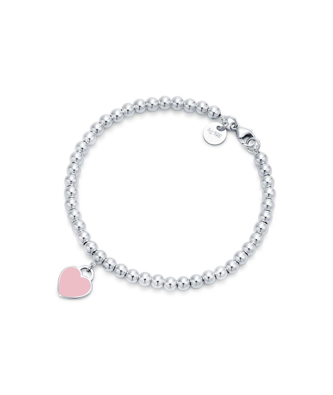 TIFFANY&CO Розовый серебряный браслет, фото 1