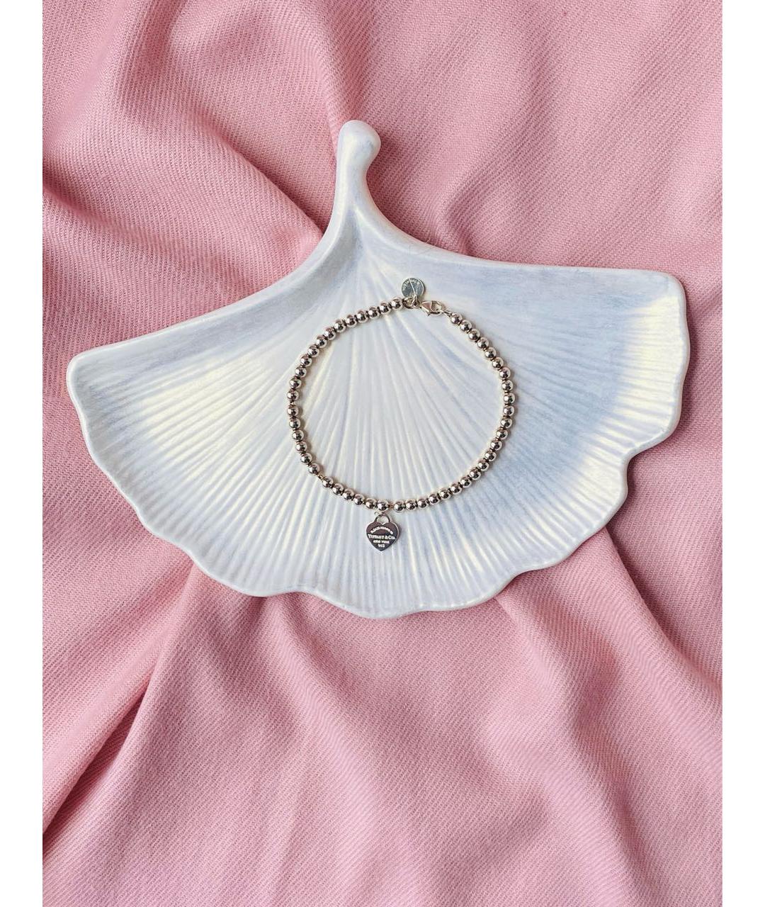 TIFFANY&CO Розовый серебряный браслет, фото 4