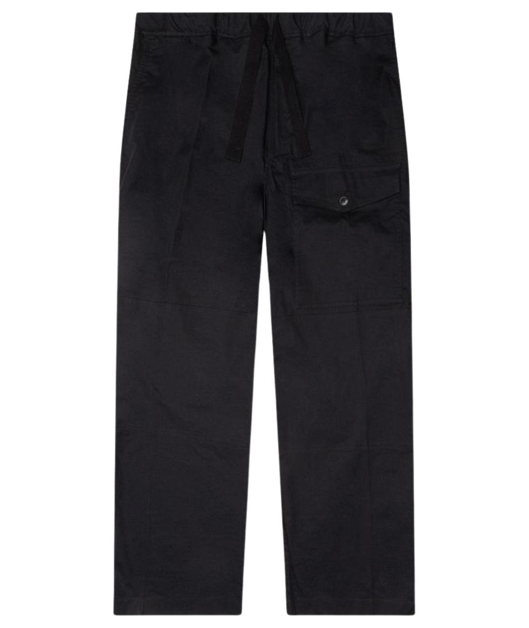 DRIES VAN NOTEN Черные хлопковые повседневные брюки, фото 1