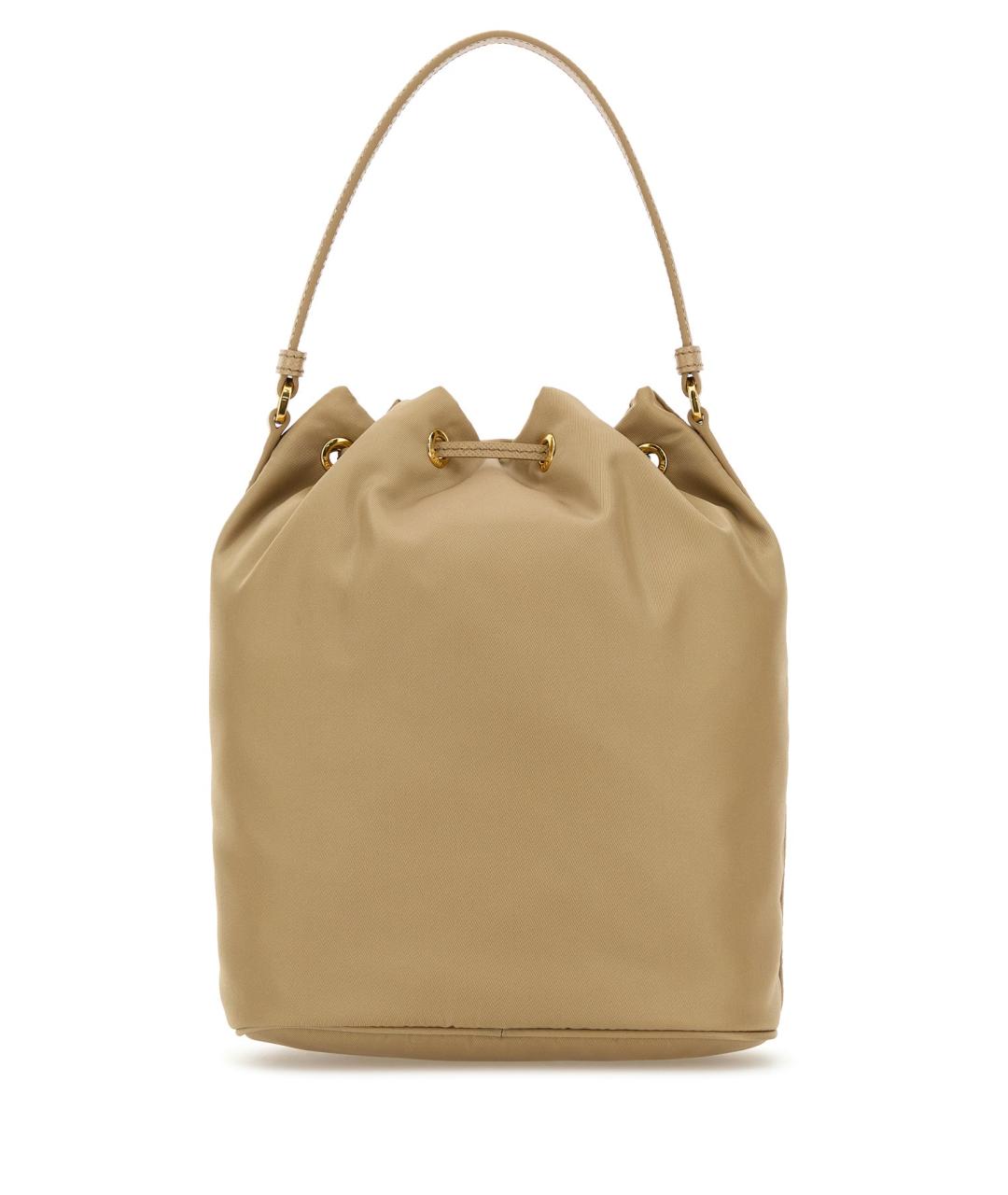 PRADA Бежевая синтетическая сумка через плечо, фото 3