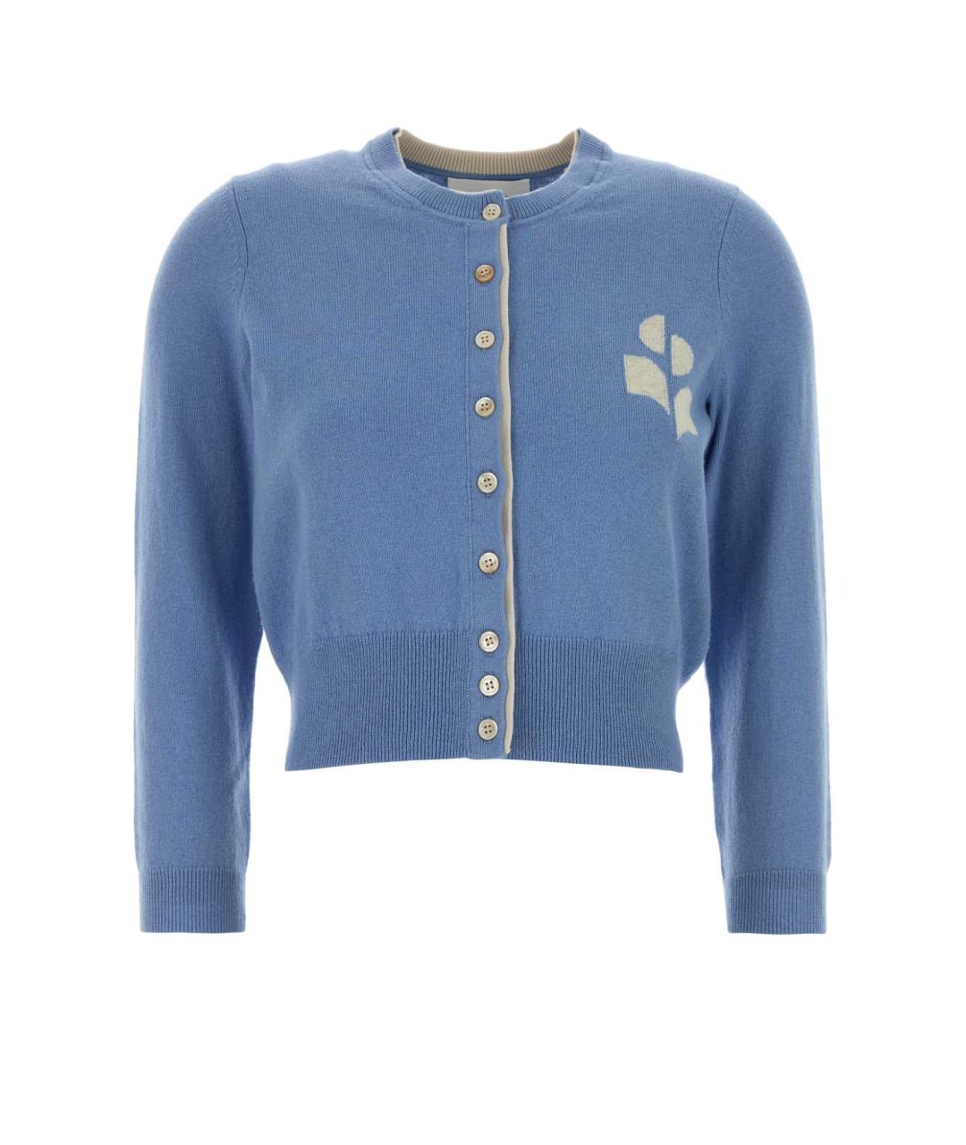 ISABEL MARANT Голубой хлопковый кардиган, фото 1