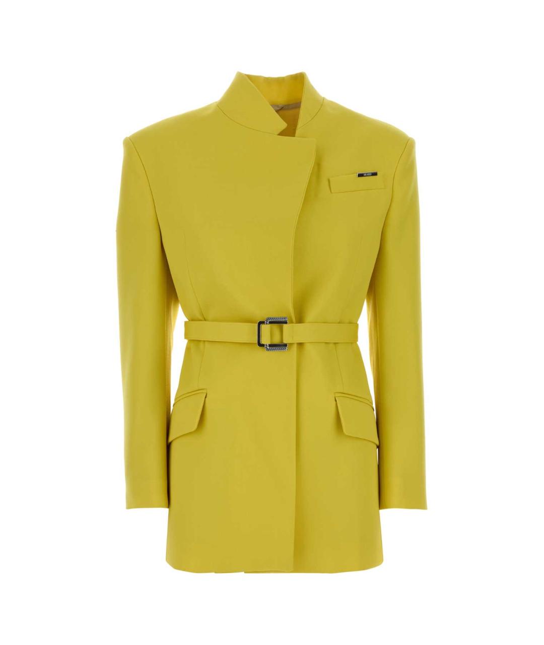 THE ATTICO Желтый шерстяной жакет/пиджак, фото 1