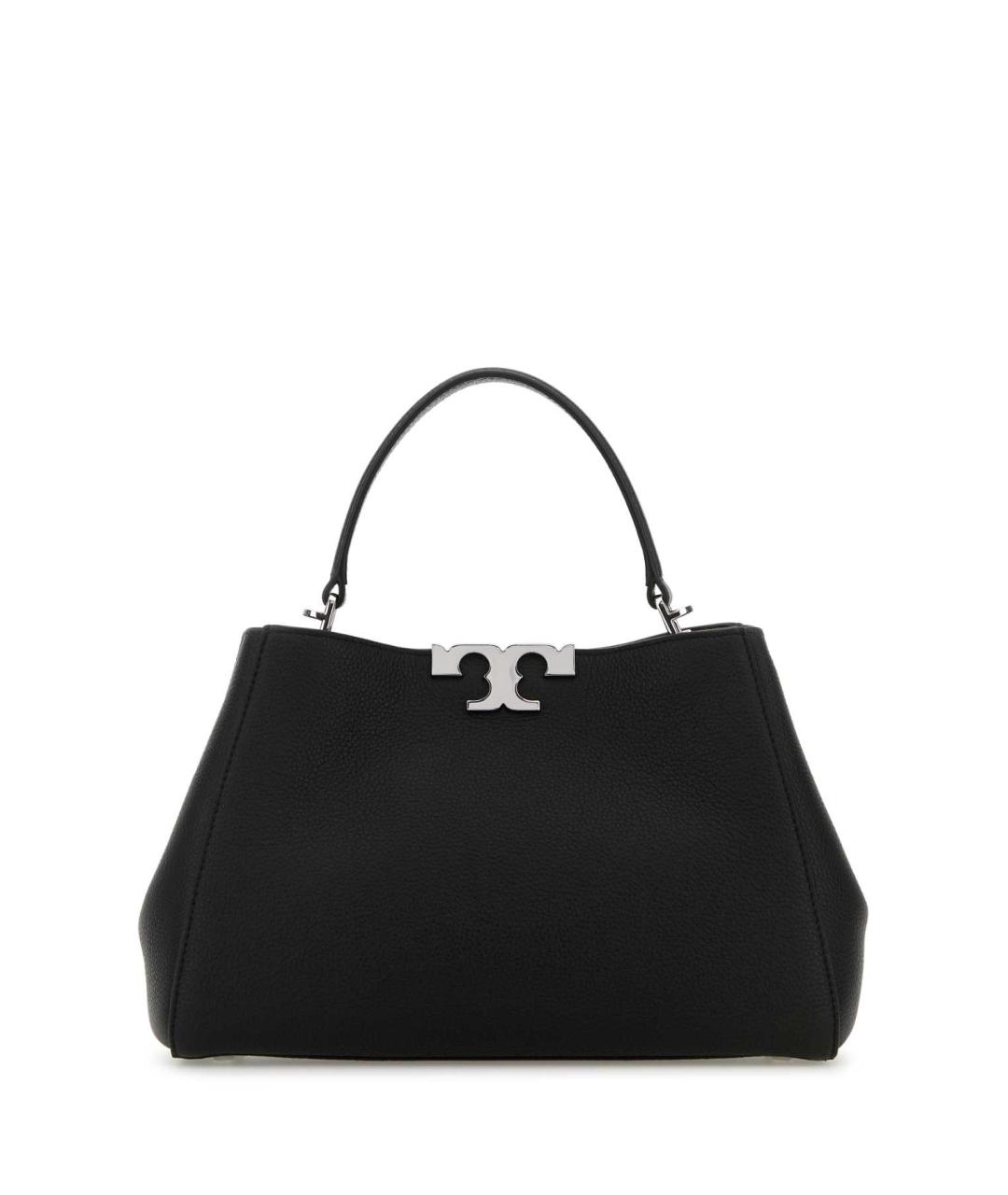 TORY BURCH Черная кожаная сумка тоут, фото 1