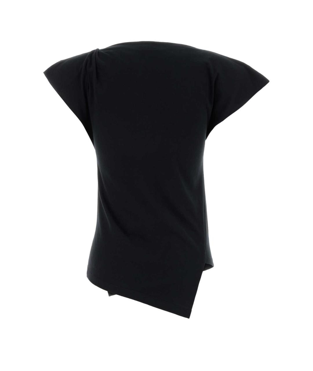 ISABEL MARANT Черная хлопковая футболка, фото 2