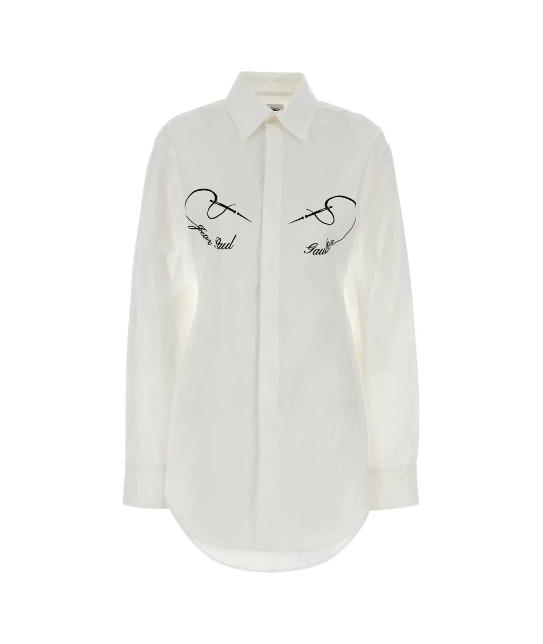 JEAN PAUL GAULTIER Белая хлопковая рубашка, фото 1