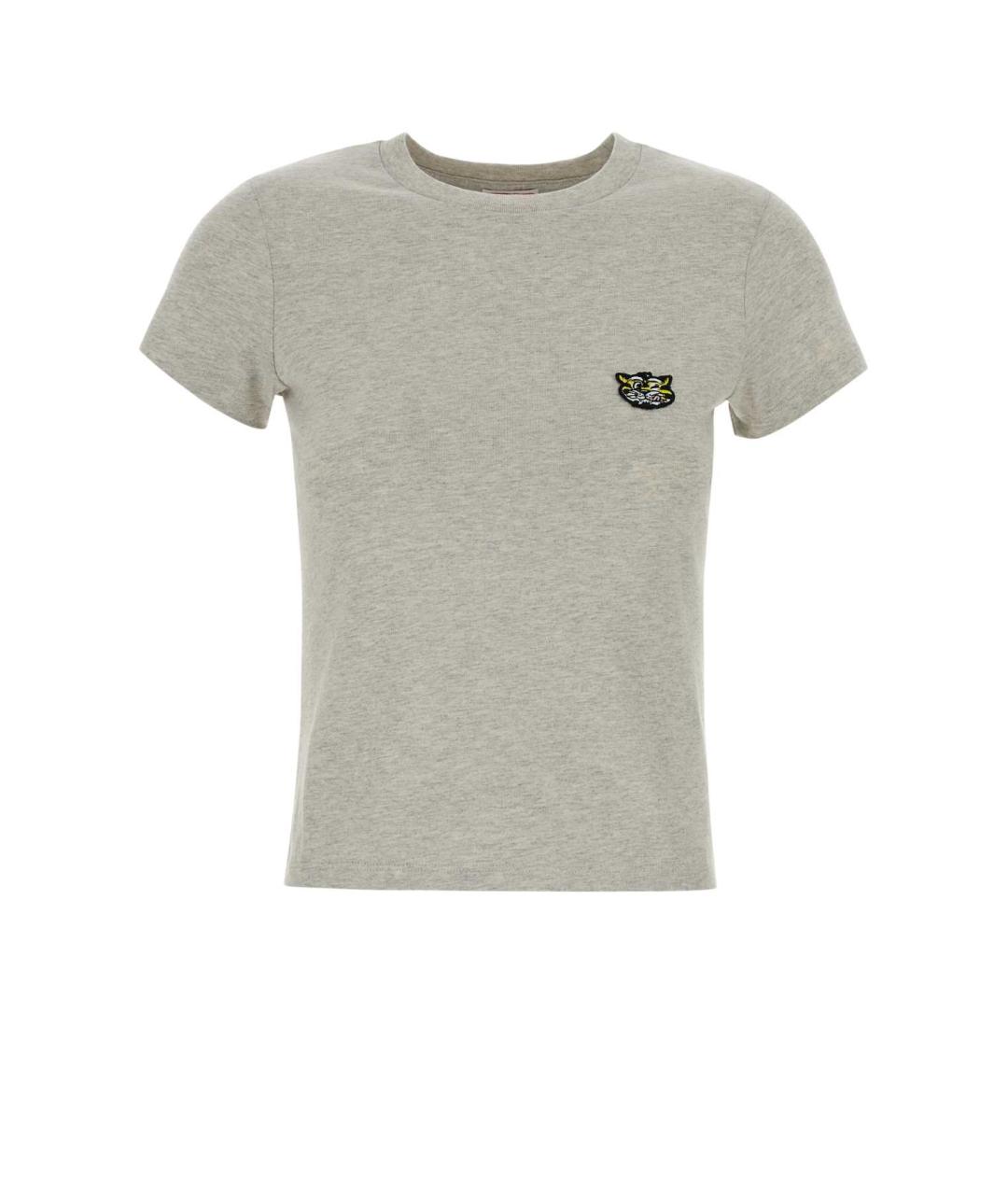 KENZO Серая хлопковая футболка, фото 1