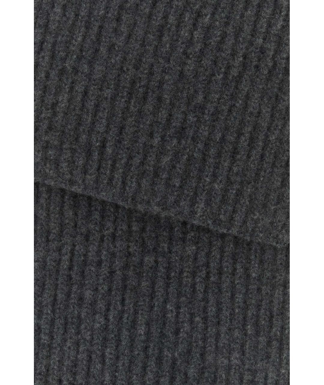 MAISON MARGIELA Серый шерстяной шарф, фото 2