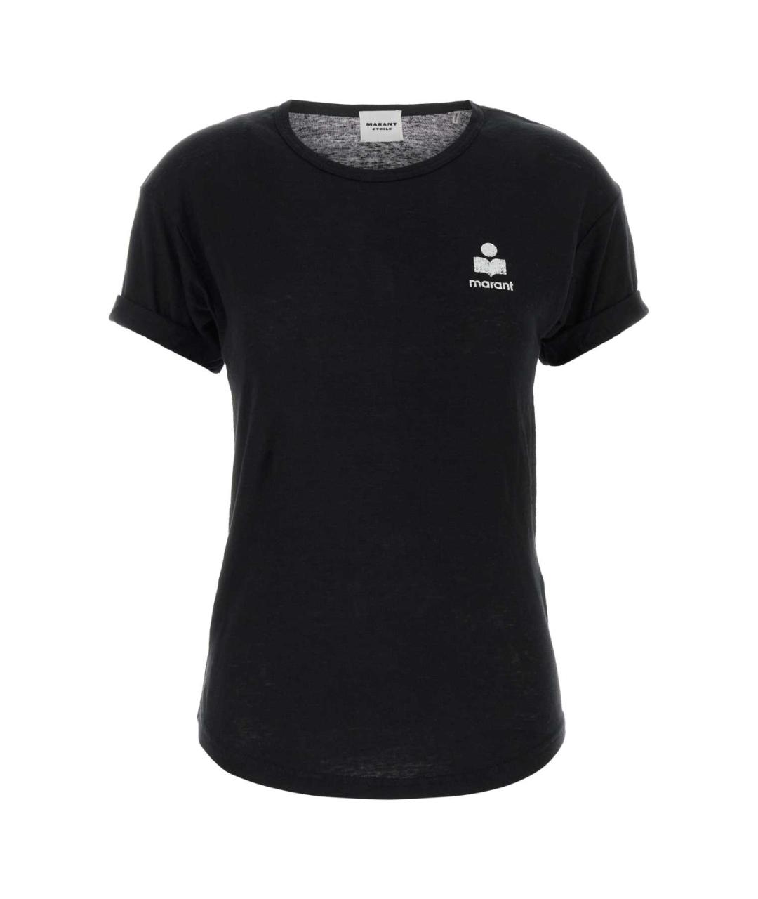 ISABEL MARANT Черная льняная футболка, фото 1