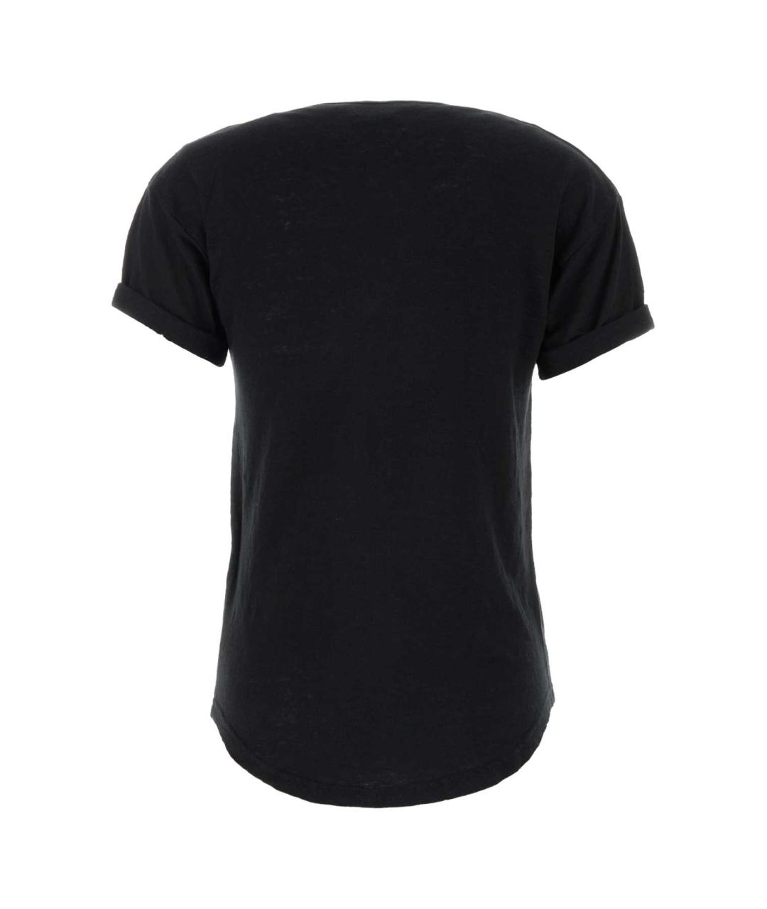 ISABEL MARANT Черная льняная футболка, фото 2