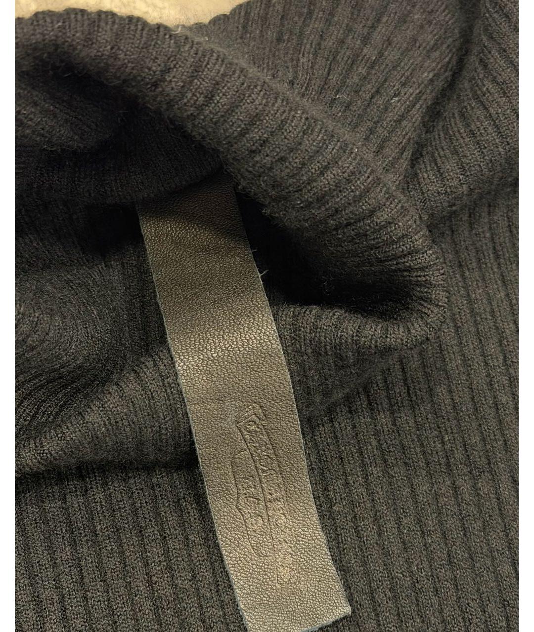 CHROME HEARTS Черная кашемировая водолазка, фото 3