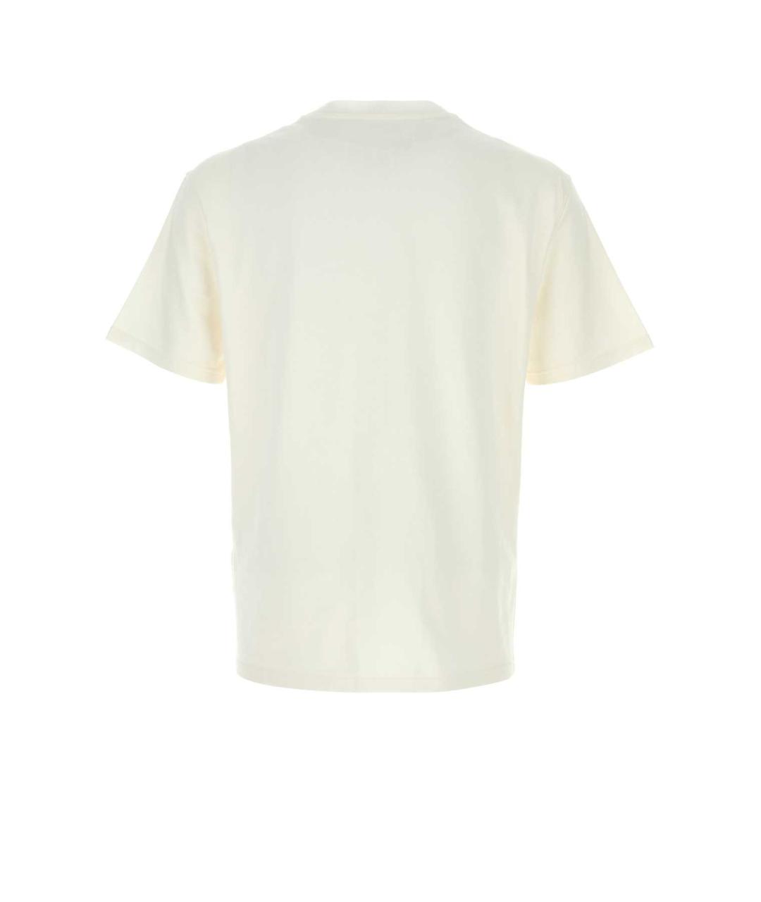 JIL SANDER Белая хлопковая футболка, фото 2