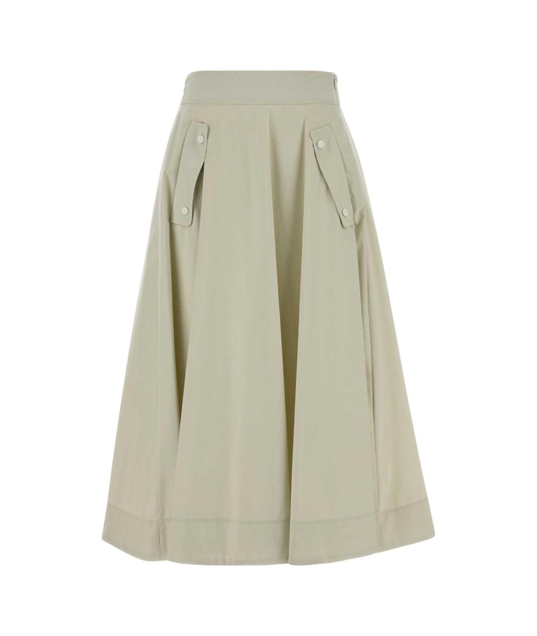 HERNO Зеленая полиамидовая юбка миди, фото 1