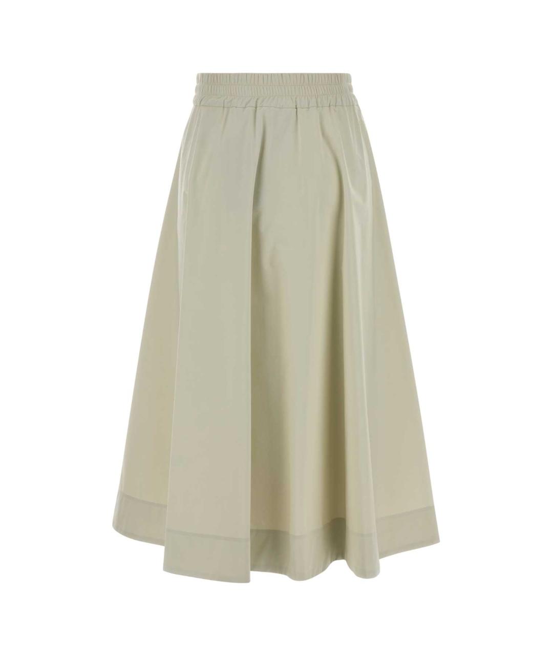 HERNO Зеленая полиамидовая юбка миди, фото 2