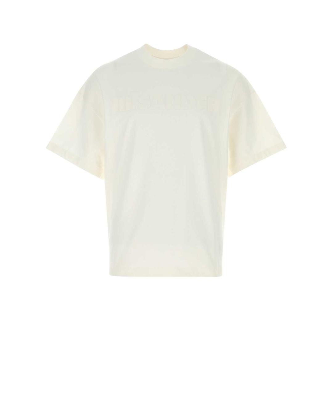 JIL SANDER Белая хлопковая футболка, фото 1