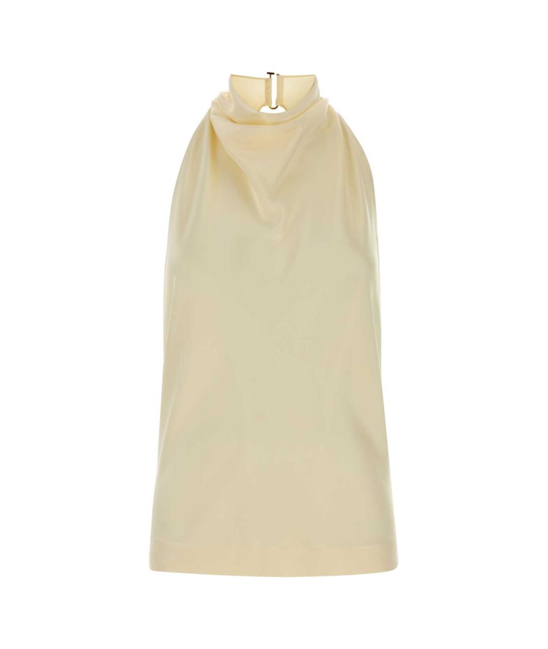 STELLA MCCARTNEY Желтая ацетатная майка, фото 1