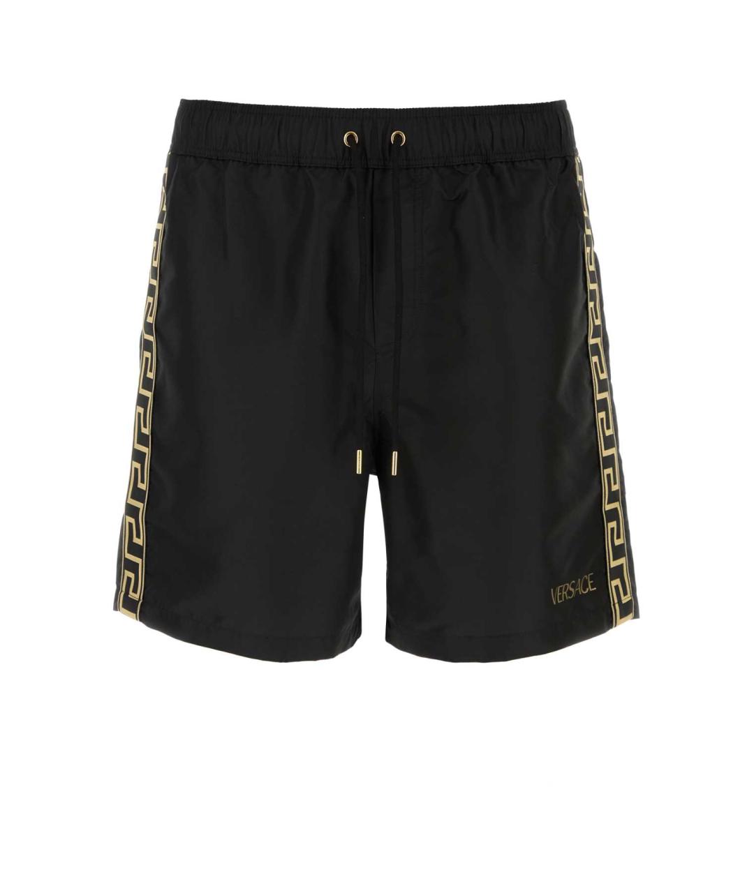 VERSACE Черные полиэстеровые плавки, фото 1