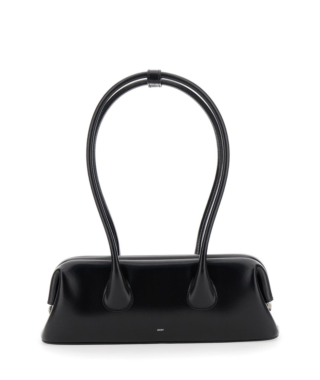 OSOI Черная кожаная сумка через плечо, фото 1