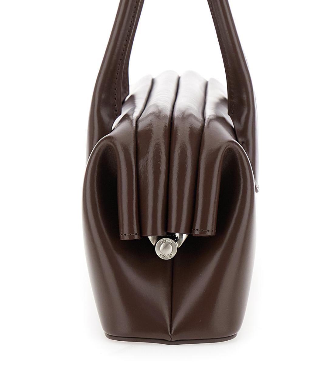 OSOI Коричневая кожаная сумка через плечо, фото 3