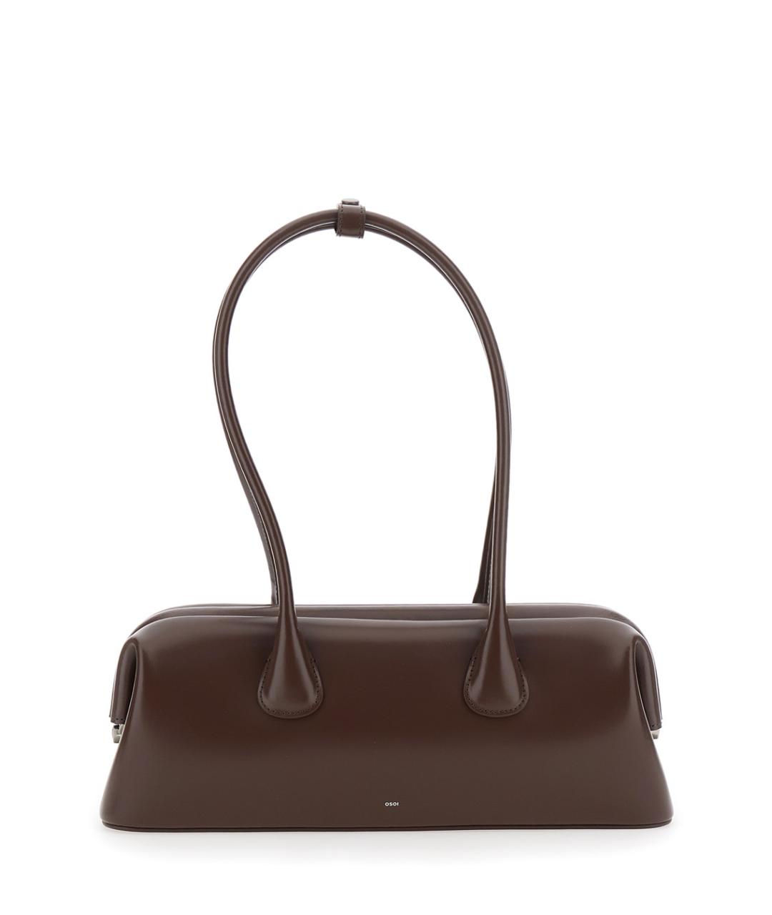 OSOI Коричневая кожаная сумка через плечо, фото 1