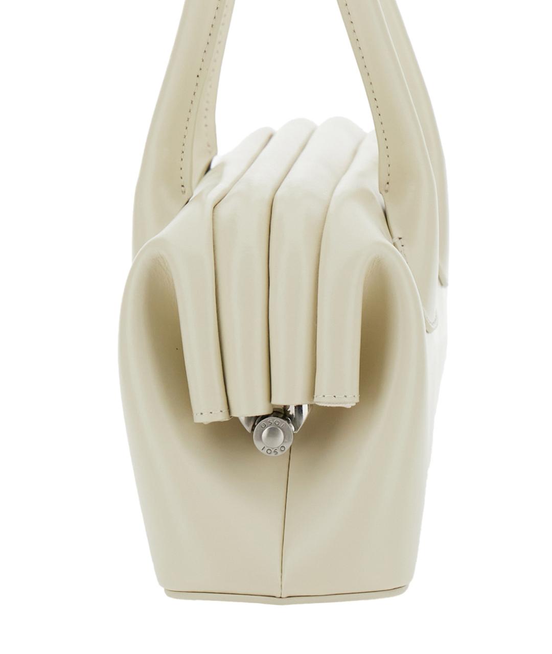 OSOI Белая кожаная сумка через плечо, фото 3