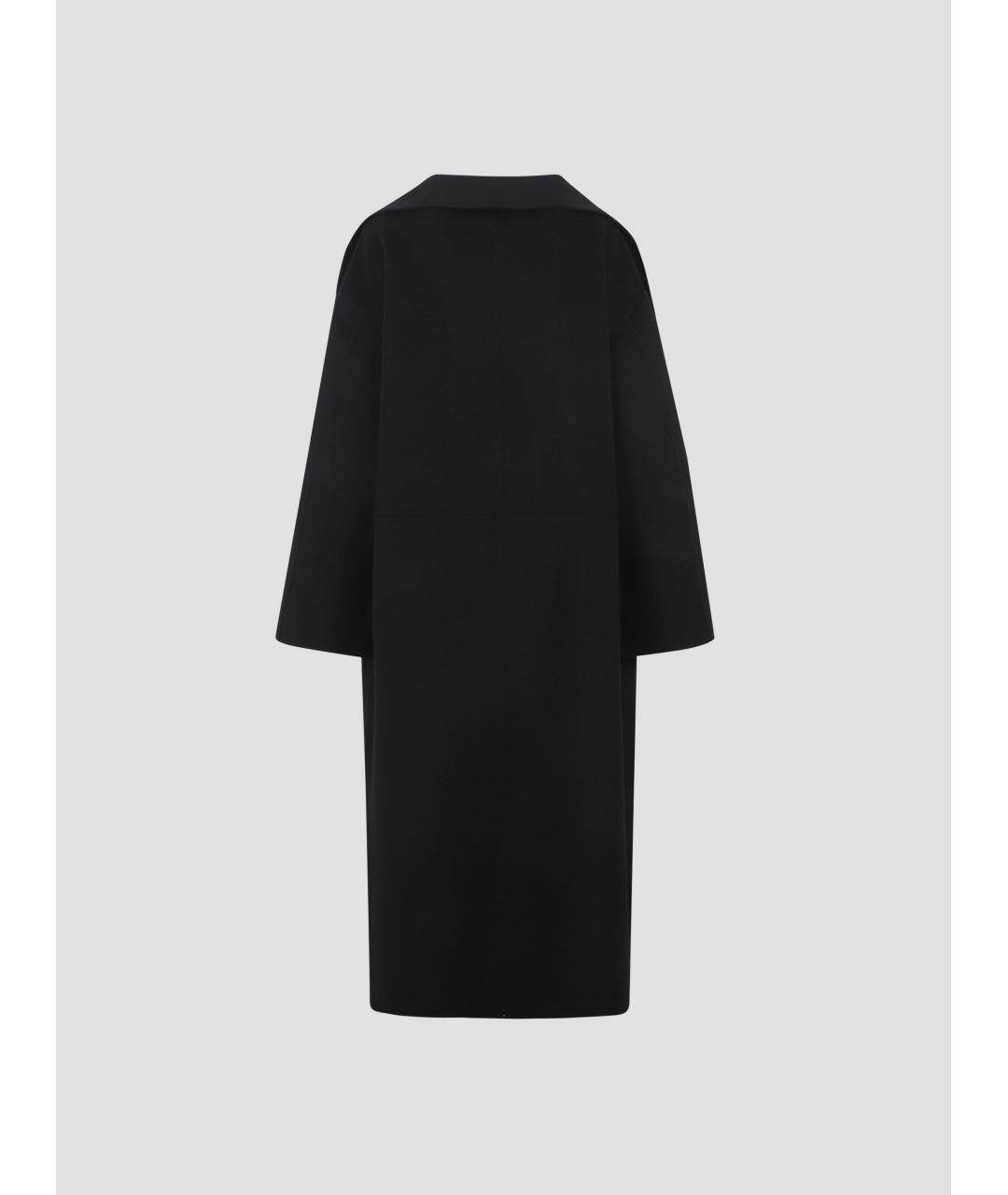 TOTEME Черное шерстяное пальто, фото 2