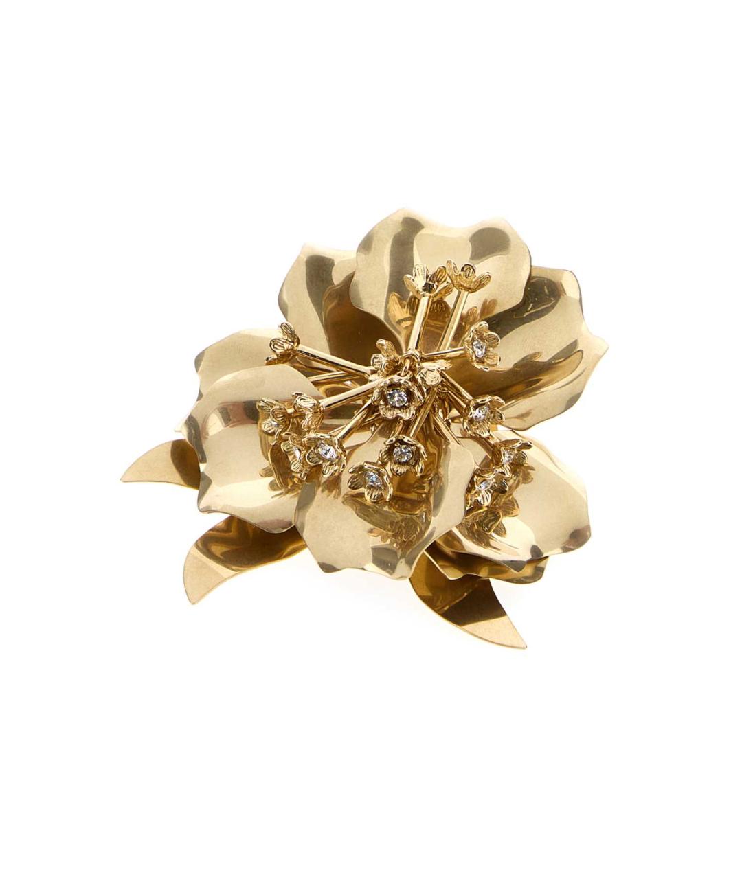 MIU MIU Золотая металлическая булавка / брошь, фото 2