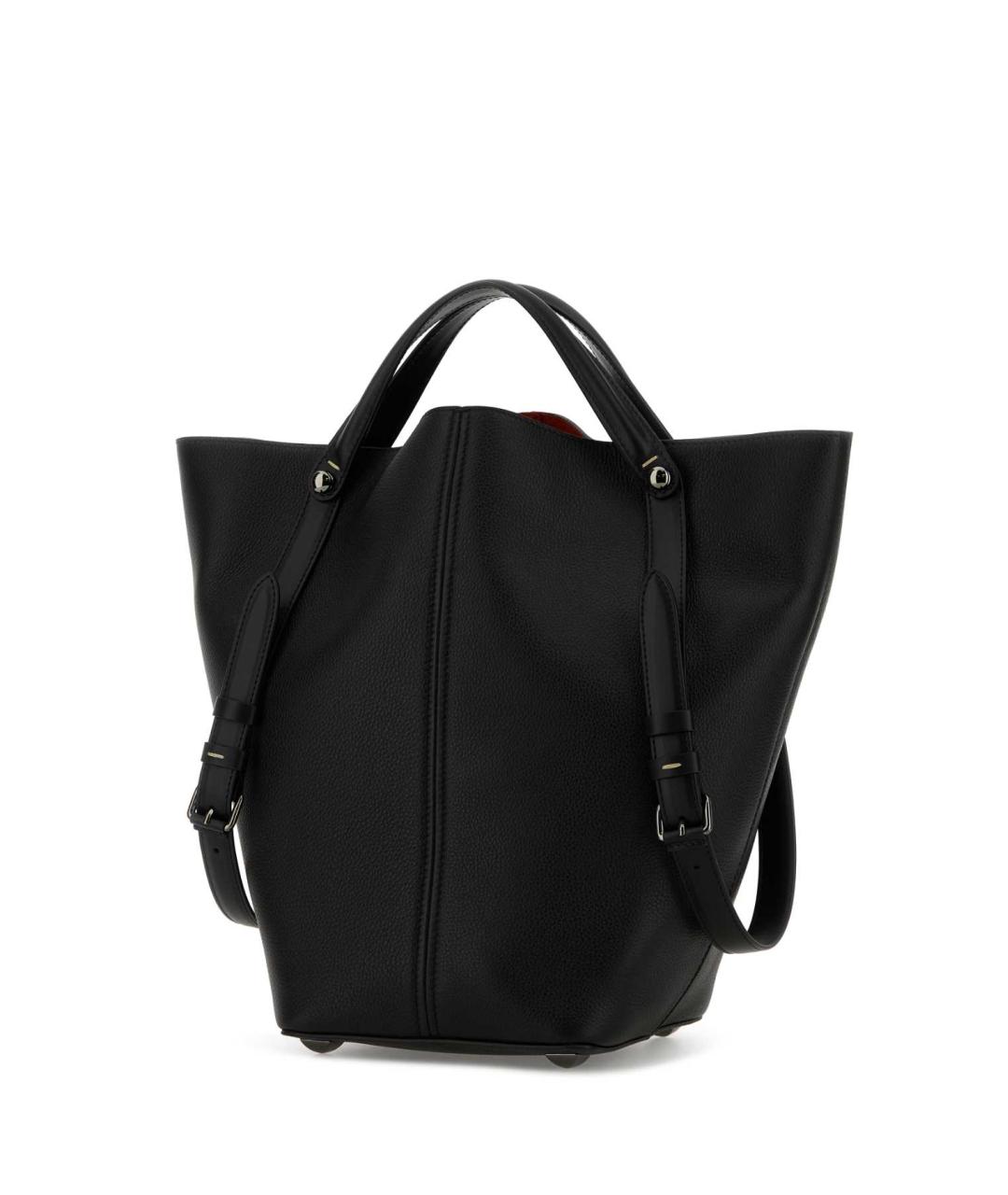 MAISON MARGIELA Черная кожаная сумка тоут, фото 2