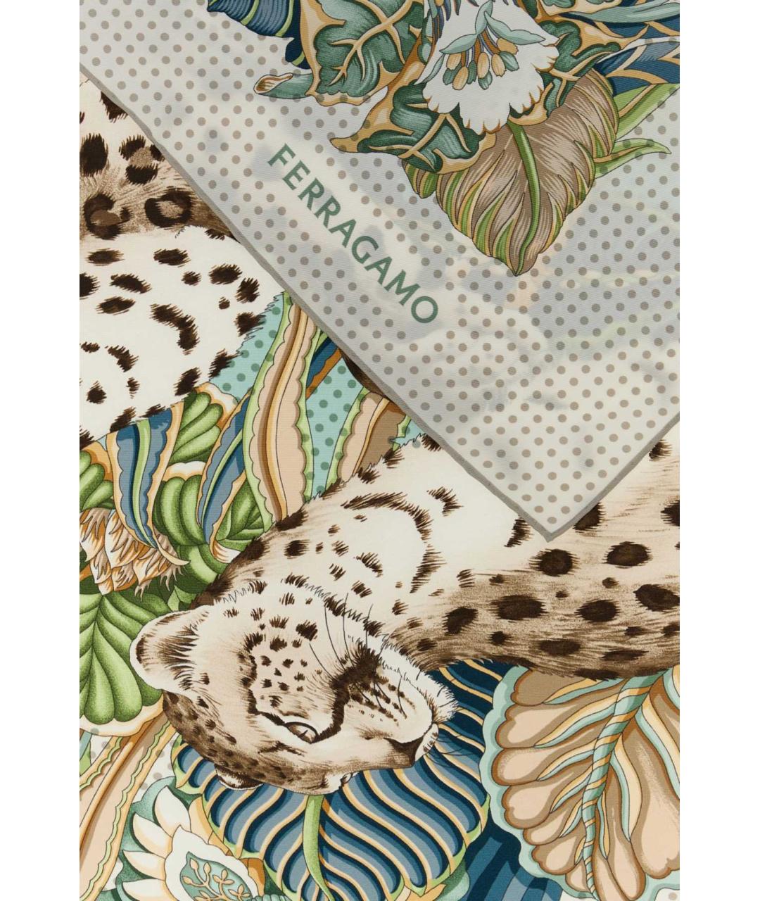 FERRAGAMO Мульти шелковый платок, фото 2