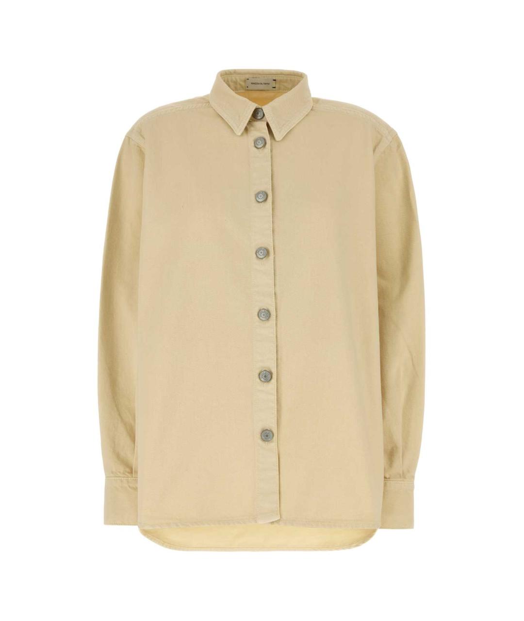 MAGDA BUTRYM Бежевая хлопковая рубашка, фото 1