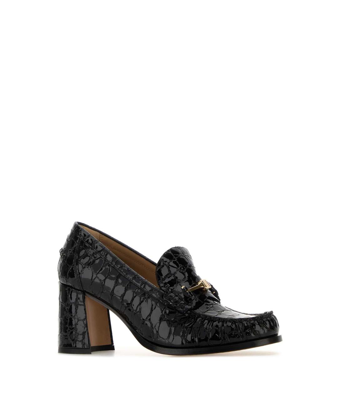 FERRAGAMO Черные кожаные мокасины, фото 2