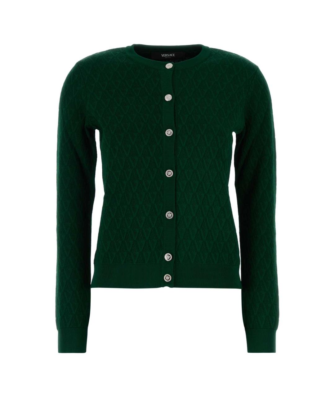 VERSACE Зеленый вискозный кардиган, фото 1