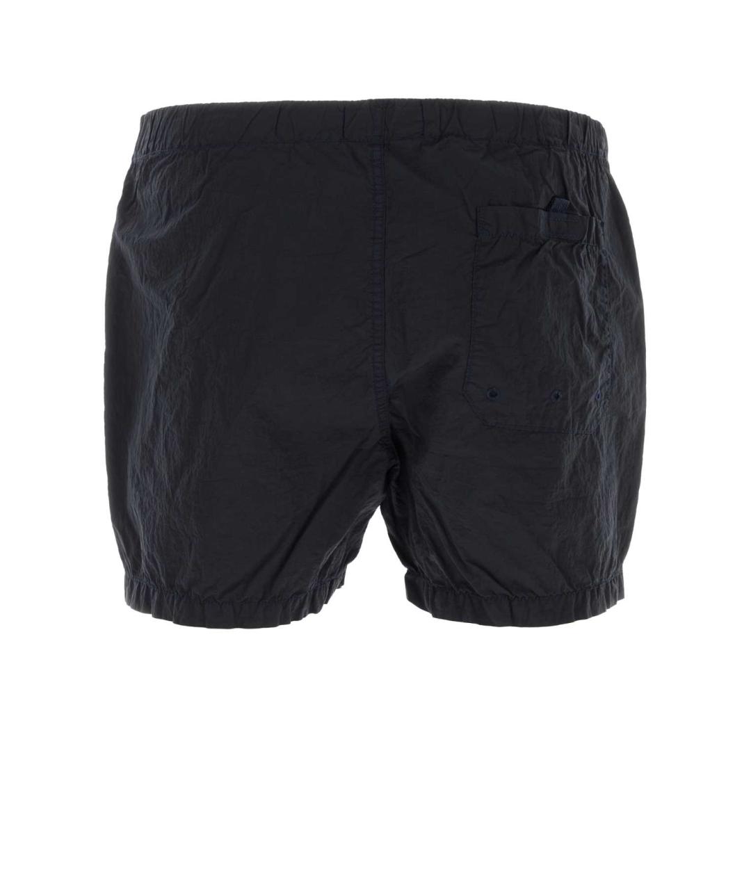 STONE ISLAND Темно-синие полиамидовые шорты, фото 2