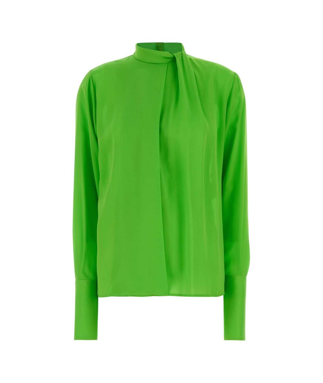 TOM FORD Зеленая шелковая блузы, фото 1
