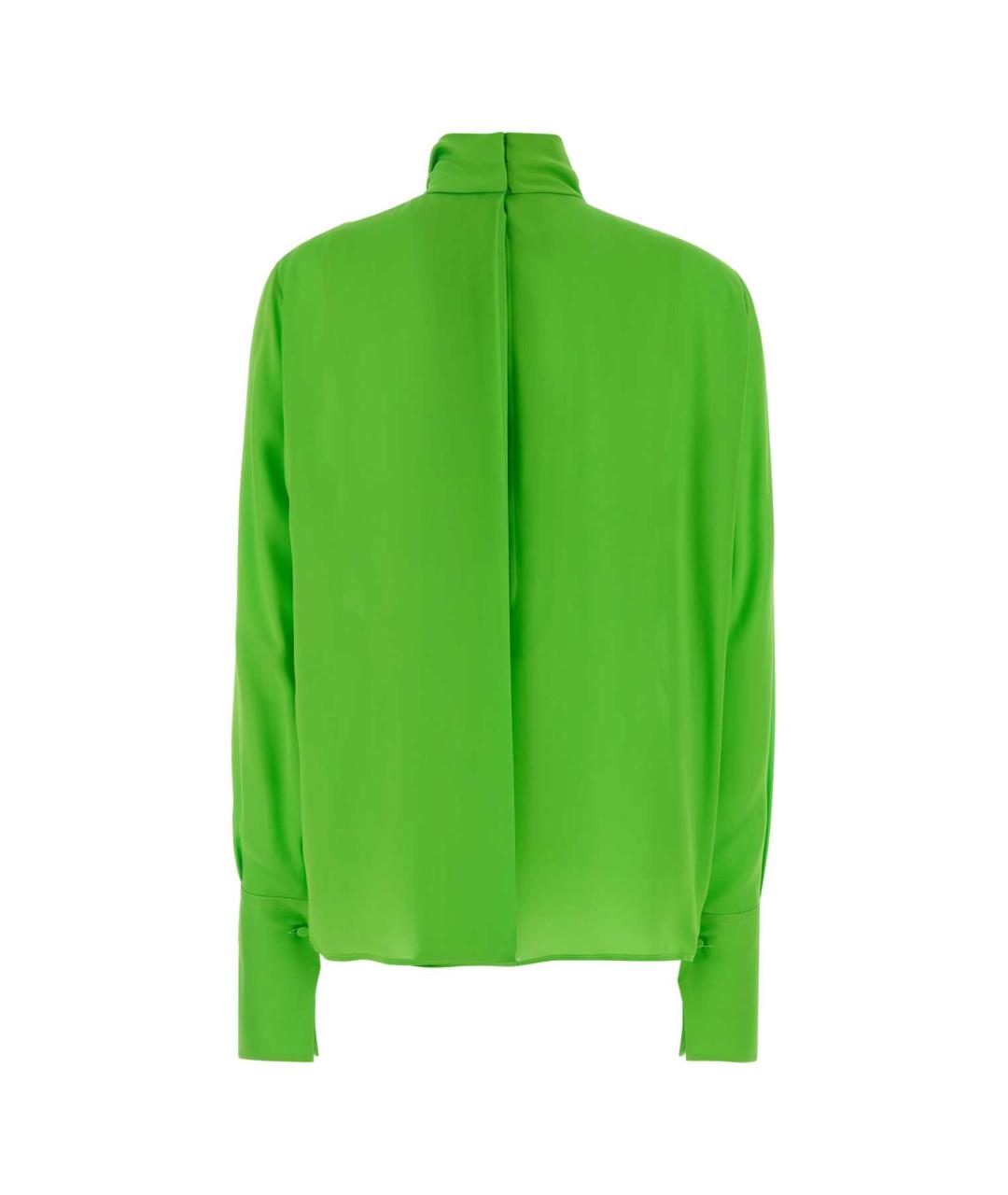 TOM FORD Зеленая шелковая блузы, фото 2