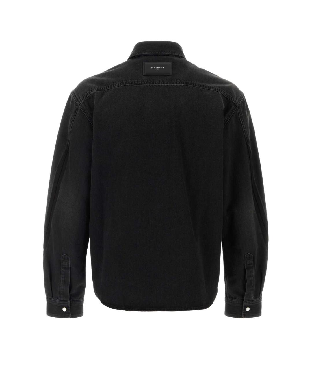 GIVENCHY Черная хлопковая кэжуал рубашка, фото 2